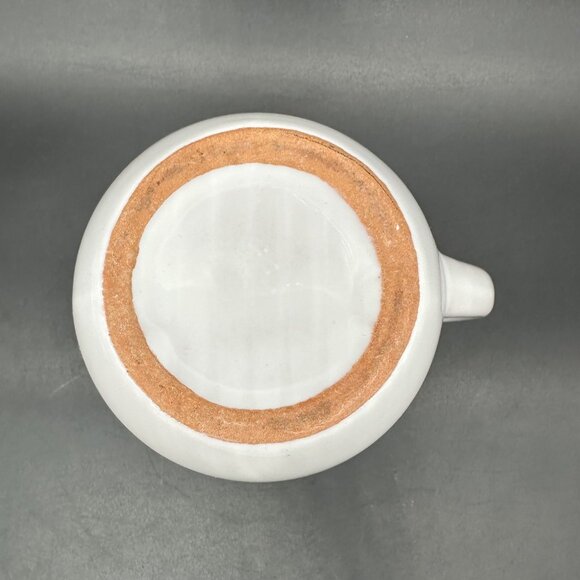 Vintage Dieulefit France PHP Art Pottery Creamer Pitcher Purple Floral Cottage - Picture 6 of 10